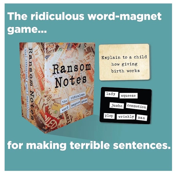NWT Ransom Notes Word Magnet Game - Picture 3 of 3